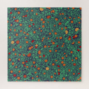 Puzzle Rich Orchard : Vintage Tree Motif.