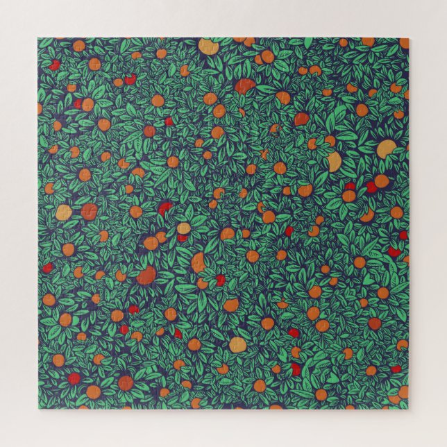 Puzzle Rich Orchard : Vintage Tree Motif. (Vertical)