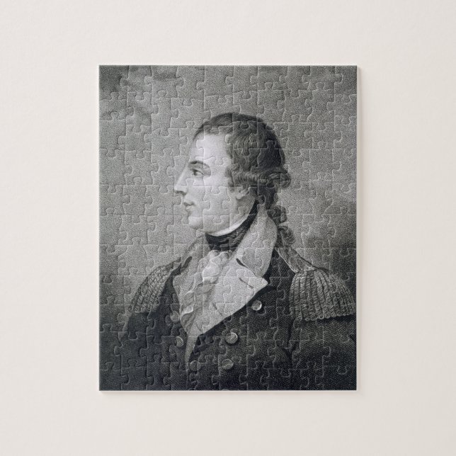 Puzzle Richard Montgomery (1736-75) gravé par E. Macken (Vertical)