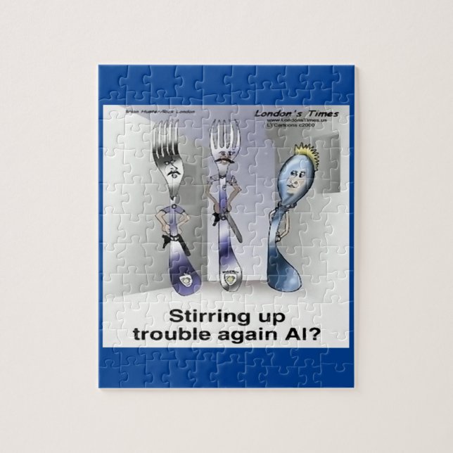 Puzzle Rick London Couverts Drôles Police (Vertical)