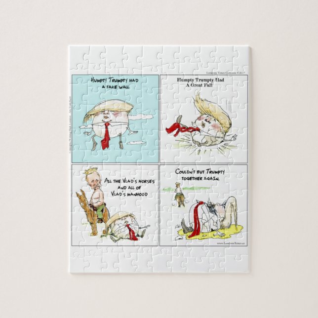 Puzzle Rick London "Trumpty Dumpty" Drôle cadeau Trump (Vertical)