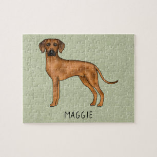 Puzzle Ridback Rhodésien Chien Lion Africain Mignon Vert