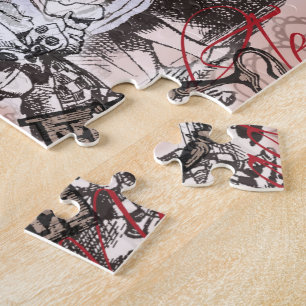 Puzzle rideau d'alice nonsense pays des merveilles