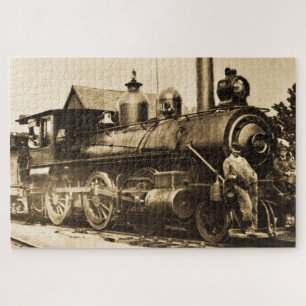 Puzzle Ridin' that Train Vintage Railroad Crew