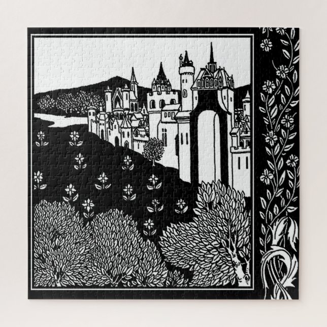 Puzzle « Riding Out From The Abbey » par Aubrey Beardsley (Vertical)
