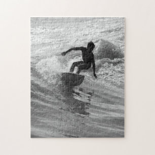 Puzzle Riding The Wave Grayscale