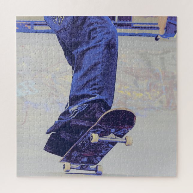 Puzzle Riding Wheels - Skateboarder (Vertical)