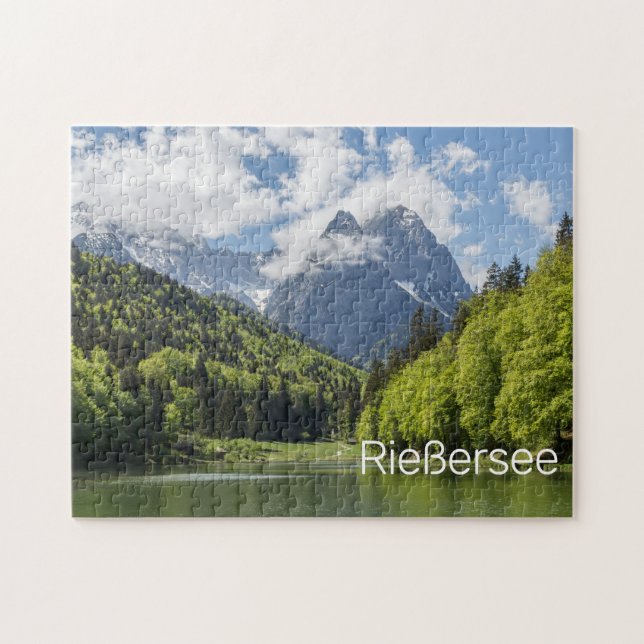 Puzzle Riessersee Alpes Garmisch Partenkirchen Bavière (Horizontal)