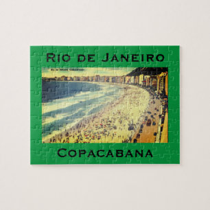 Puzzle Rio de Janeiro, Plage Vintage de Copacabana, Brés