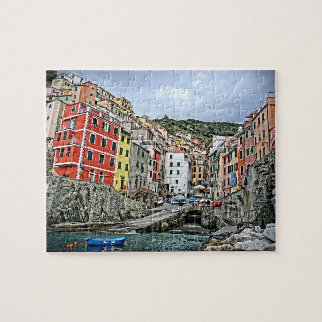 Puzzle Riomaggiore, Italie - Cinque Terre - 8x10 - 110 pc (Horizontal)