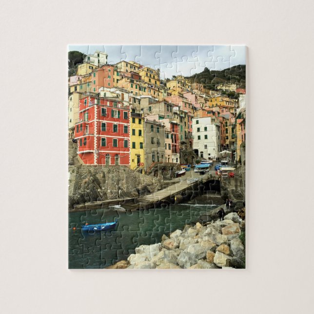 Puzzle Riomaggiore, Italie - les Cinque Terre - 8x10 pouc (Vertical)
