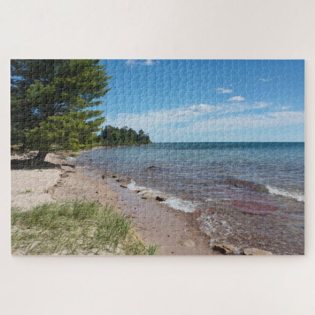 Puzzle Rivage du parc Brunette — Lac Supérieur, Michigan (Horizontal)