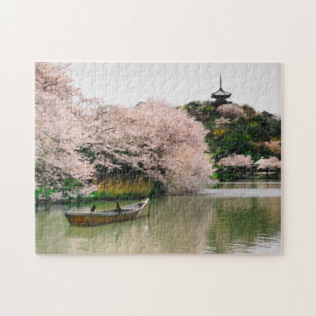 Puzzle River japonais Cherry Blossoms Travel (Horizontal)