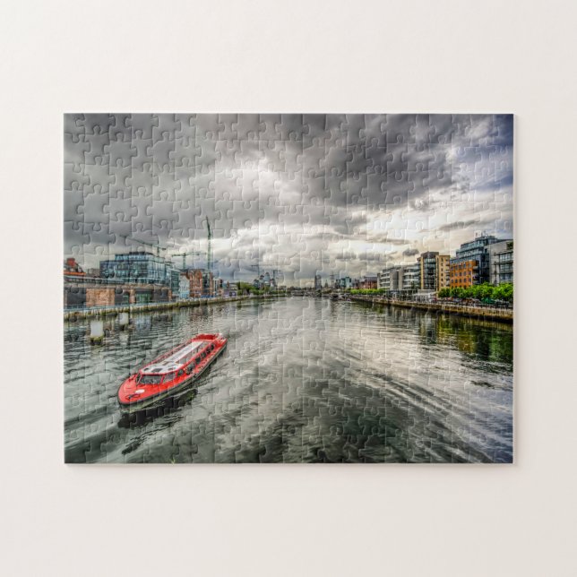 Puzzle River Liffey Dublin. (Horizontal)