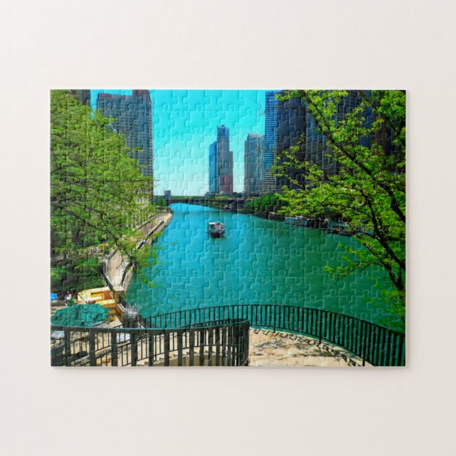 Puzzle Rivière Chicago. (Horizontal)