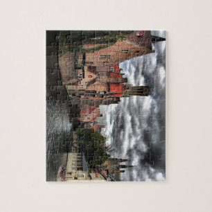 Puzzle Rivière dans la ville de Bruges, Belguim