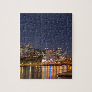 Puzzle Rivière de Melbourne Yarra la nuit
