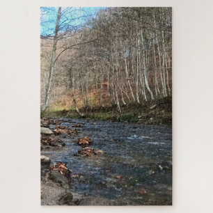 Puzzle Rivière de montagne en automne – Nature sauvage Ro
