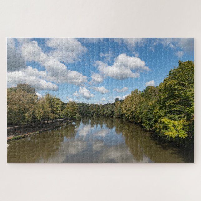 Puzzle Rivière Sûre frontière Luxembourg / Allemagne  (Horizontal)