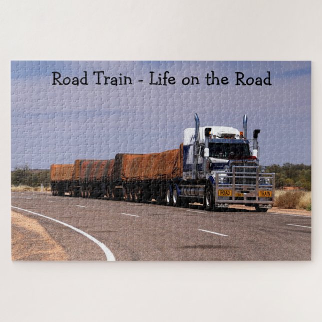 Puzzle Road Train Life on the Road Semi Truck (Horizontal)
