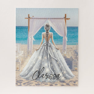 Puzzle Robe de mariée Jour de Mariage Mariage sur la Plag