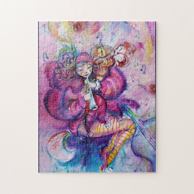 PUZZLE ROBE ROSE MUSICALE (Vertical)