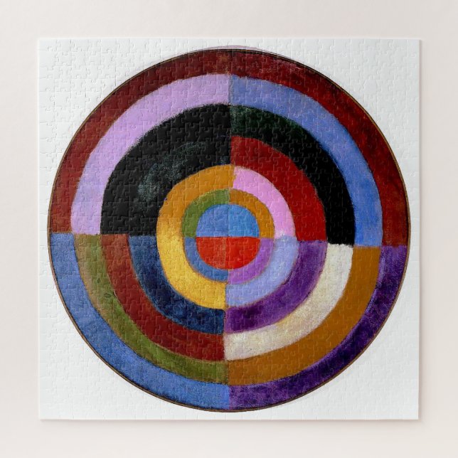 Puzzle Robert Delaunay Claasical Abstract Art Painting (Vertical)