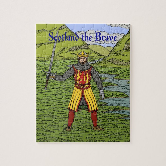 Puzzle Robert the Bruce Scotland the Brave (Vertical)