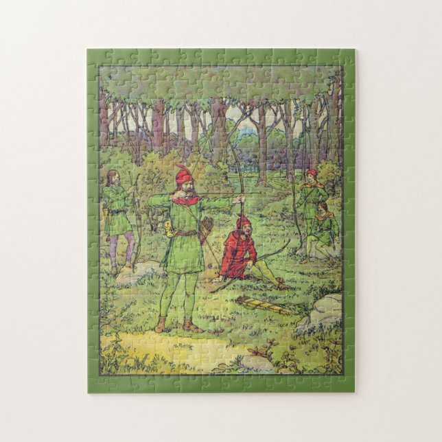 Puzzle Robin des Bois dans la forêt  (Vertical)