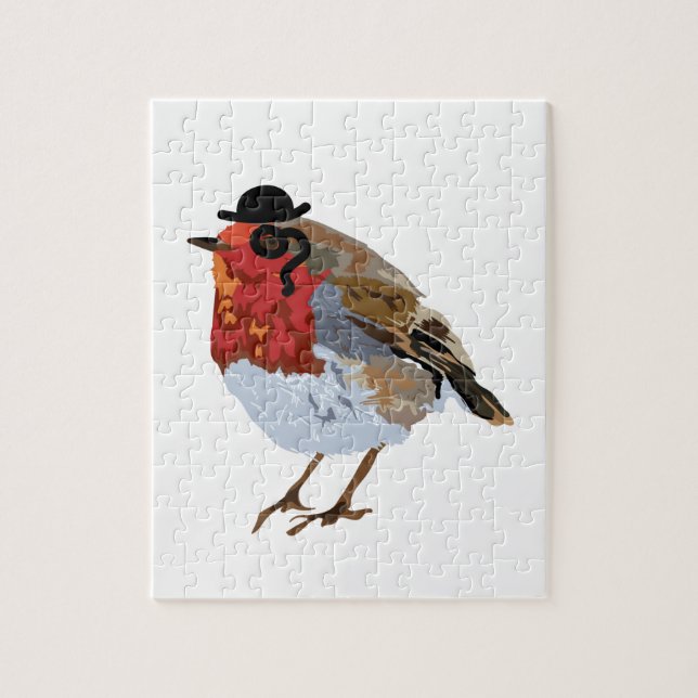 Puzzle Robin génial avec le monocle et le casquette (Vertical)