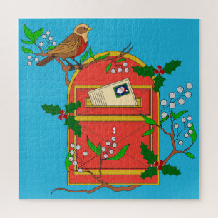 Puzzle Robin sur boîte postale