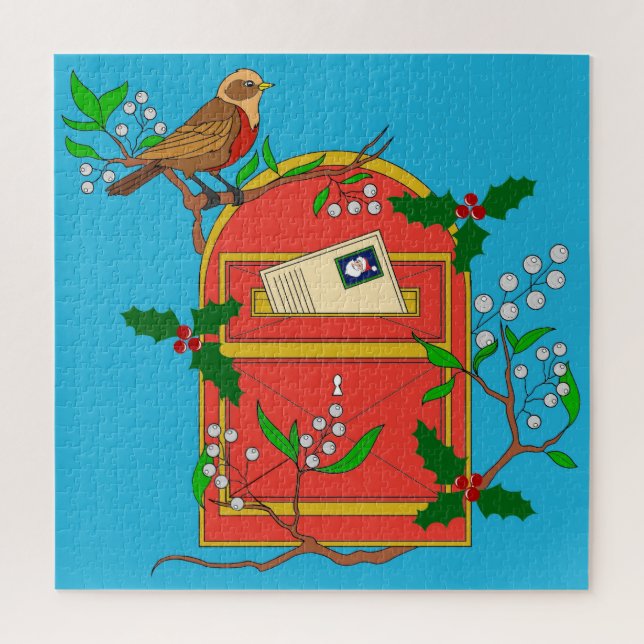 Puzzle Robin sur boîte postale (Vertical)