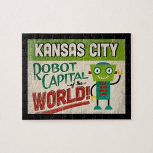 Puzzle Robot de Kansas City Missouri - Vintage amusant