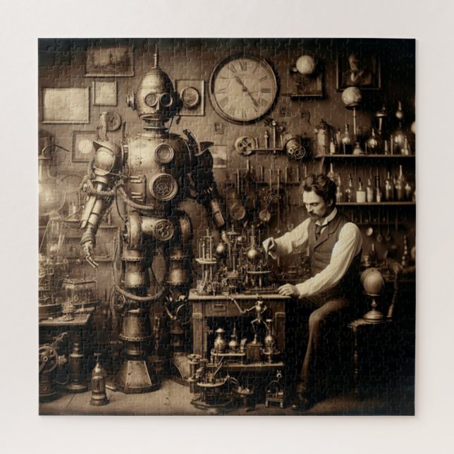 Puzzle Robot mécanique Humanoïde Steampunk ~ * ~ (Vertical)