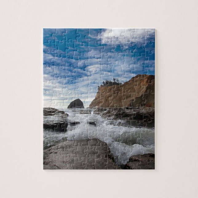 Puzzle Roche de meule de foin à la côte Etats-Unis de (Vertical)