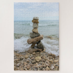 Puzzle Rock Cairn by the Lake - 20x30 - 1014 pcs.