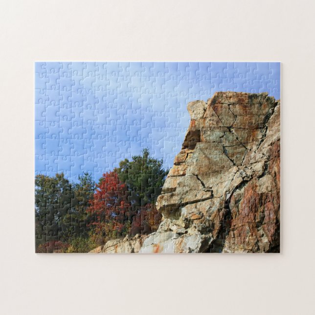 Puzzle Rock Cliff Fall Folid Nature (Horizontal)