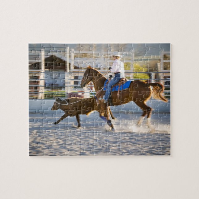 Puzzle Rodéo cowboy saut de veau (Horizontal)