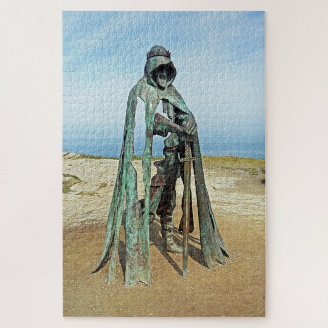 Puzzle - Roi Arthur Cornwall Beach Royaume-Uni (Vertical)