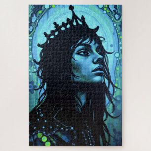 Puzzle Roi Ethéal : Fusion de l'Art et de l'Imaginaire