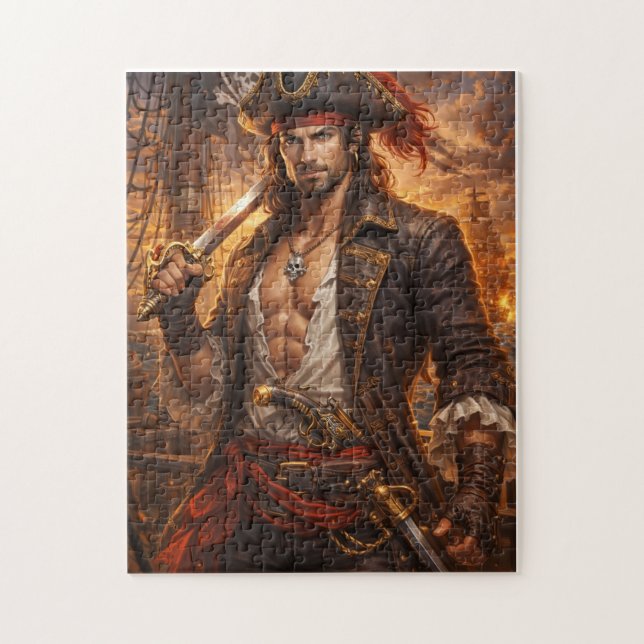 Puzzle Roi Pirate de la Marée Rouge (Vertical)