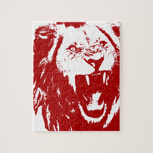 Puzzle Roi rouge de lion (Vertical)