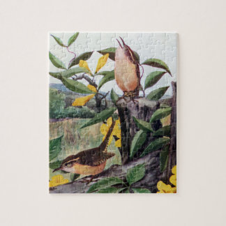 Puzzle Roitelets de Caroline et Jessamine jaune