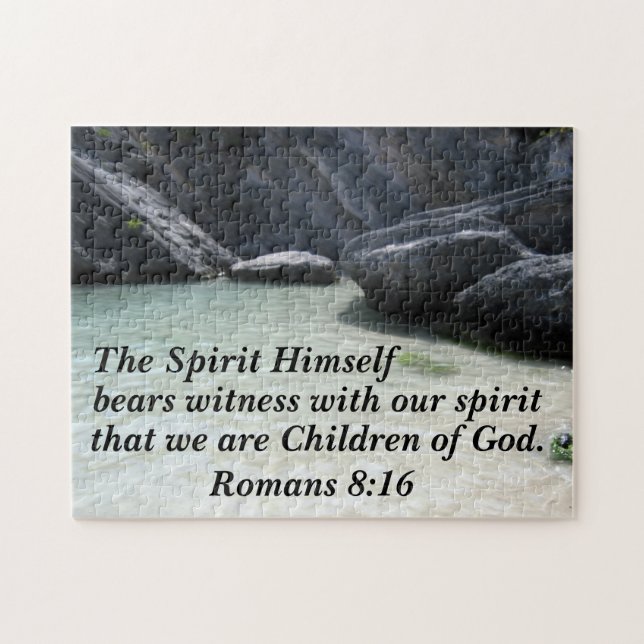 Puzzle Romains 8:16 L'Esprit lui-même témoigne (Horizontal)