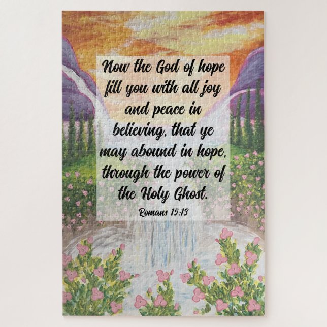 Puzzle Romans 15:13 Poster (Vertical)