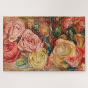 Puzzle Romantic red and pink roses Pierre Auguste Renoir