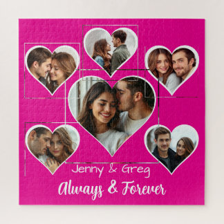 Puzzle romantique à six Modèles photo
