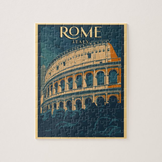 Puzzle Rome Italie Colisée Vintage (Vertical)