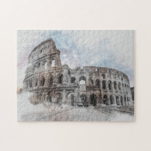 Puzzle Rome Italie Colisée Voyage Art Vintage