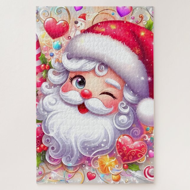 PUZZLE ROMPRE CABEZAS DE SANTA CLAUS (Vertical)